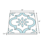 Load image into Gallery viewer, Baroque 18" x 18" Porcelain Field Tile in Blanco