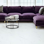 Load image into Gallery viewer, Dundee Deco Falkirk Fermoy II 24in. x 24in. White Peel and Stick Vinyl Tile Flooring (39sq.ft./case)