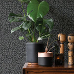 Load image into Gallery viewer, NuWallpaper Charcoal Darcy Peel & Stick Wallpaper
