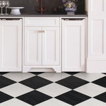 Load image into Gallery viewer, FloorPops 12-inch x 12-inch Black Lawrence Peel and Stick Vinyl Tile Flooring (20 sq. ft.)