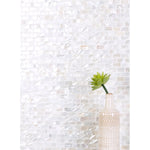 Charger l'image dans la visionneuse de galerie, Mother of Pearl 0.6" x 1.2" Seashell Brick Joint Mosaic Sheet (Set of 11)