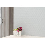 Load image into Gallery viewer, Retro Hexo Lume Grey Hexagon 11 in. x 13 in. Matte Porcelain Mosaic Floor and Wall Tile