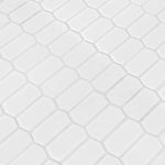 Charger l'image dans la visionneuse de galerie, Retro Picket Bianco Silica White Spire 11 in. x 14 in. Glossy Porcelain Mosaic Floor and Wall Tile
