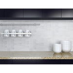 Charger l'image dans la visionneuse de galerie, Retro Picket Bianco Silica White Spire 11 in. x 14 in. Glossy Porcelain Mosaic Floor and Wall Tile