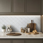 Charger l'image dans la visionneuse de galerie, Silica White Lantern 9 in. x 11 in. Glossy Porcelain Mosaic Floor and Wall Tile