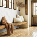 Charger l'image dans la visionneuse de galerie, Silica White Lantern 9 in. x 11 in. Glossy Porcelain Mosaic Floor and Wall Tile