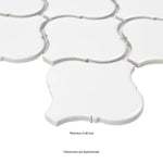 Charger l'image dans la visionneuse de galerie, Silica White Lantern 9 in. x 11 in. Glossy Porcelain Mosaic Floor and Wall Tile