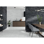 Load image into Gallery viewer, Sublime White Polished Rectified Porcelain Tile Size: 24x48"