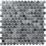 Charger l'image dans la visionneuse de galerie, Value Series 0.8" x 0.8" Porcelain Penny Round Mosaic Wall & Floor Tile