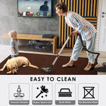 Charger l'image dans la visionneuse de galerie, Area Rugs For Living Room Or Bedroom, Non Slip Brown Runner, 6'X5'