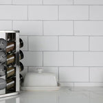 Load image into Gallery viewer, Merola Tile Chester Bianco 3 inch x 6 inch Ceramic Wall Tile – 5.72 sq. ft. per Case, Glossy Smooth Finish