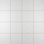 Load image into Gallery viewer, Merola Tile Triplex Valverde White 7-3/4 inch x 7-3/4 inch Ceramic Wall Tile (11.11 sq. ft./Case) – Textured Semi-Gloss Finish