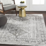 Load image into Gallery viewer, Fitz Oriental Charcoal Area Rug