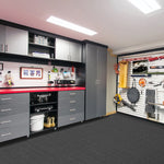 Load image into Gallery viewer, Foss Floors Ribbed N34 Denim 24-inch x 24-inch Carpet Tiles (15 Tiles / Case)