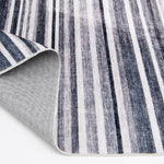 Load image into Gallery viewer, Incredible Washable Rug Kala Stripes Black/Grey 2 ft. x 7 ft. Washable Indoor Runner