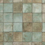 Load image into Gallery viewer, Merola Tile Kings Etna Encaustic 13.13 inch x 13.13 inch Sage Ceramic Floor and Wall Tile 12.29 sq ft/case – Vintage Pattern Matte Finish