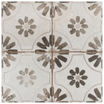 Load image into Gallery viewer, Merola Tile Kings Blume Nero Ceramic Floor and Wall Tile 0.37 inch Thick 17.63 inch Wide 10.95 sq ft/case Matte Textured Finish