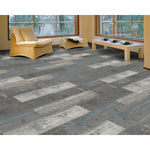 Load image into Gallery viewer, Deco Products COLORS Floor and Wall Rumba Aged 6-inch x 36-inch Painted Style Luxury Vinyl Plank (30 sq.ft. / Case)