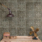 Charger l'image dans la visionneuse de galerie, Merola Tile Saja Nero Ceramic Floor and Wall Tile 0.39 inch Thick 13 inch Wide 12.0 sq. ft. per Case – Glazed Textured Vintage Finish