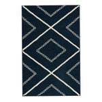 Load image into Gallery viewer, StyleWell Calcada Diamond Navy/Off White 30 in. x 45 in. Indoor Machine Washable Scatter Mat