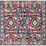 Load image into Gallery viewer, JONATHAN Y Modern Persian Boho Floral Multi/Purple 5 ft. Square Area Rug