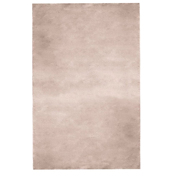 Multy Home Rabbit Faux Fur Taupe 4 ft. x 6 ft. Indoor Area Rug