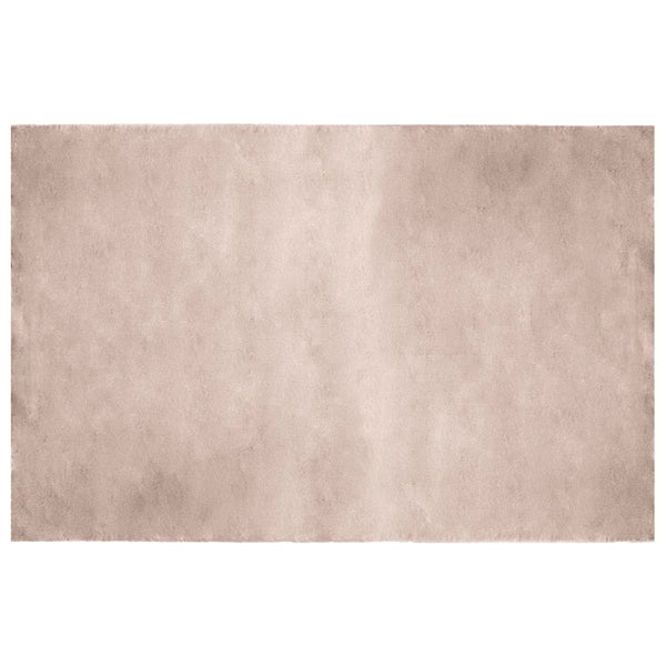 Multy Home Rabbit Faux Fur Taupe 4 ft. x 6 ft. Indoor Area Rug