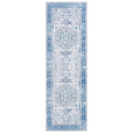 Load image into Gallery viewer, Safavieh Arizona Blanche Beige / Blue 2 ft. 6 in. x 8 ft. Indoor Machine Washable Runner