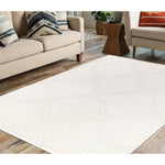 Load image into Gallery viewer, StyleWell Garden Maze Gray 5 ft. 3 in. x 7 ft. Indoor Area Rug