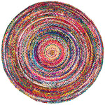 Charger l'image dans la visionneuse de galerie, Tapis d'intérieur rond multicolore Tammara tressé à la main nuLOOM, 1,8 m