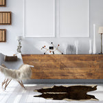 Load image into Gallery viewer, Linon Home Décor Products Faux Cowhide Mini 3 ft. 10 in. x 5 ft. Ex Brindle Indoor Accent Rug