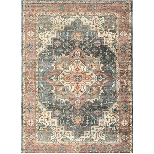 StyleWell Distressed Antique Multi 7 ft. 6-inch x 9 ft. Indoor Area Rug