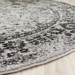 Charger l'image dans la visionneuse de galerie, Tapis d'intérieur rond Safavieh Adirondack Mackenzie gris/noir 1,8 m x 1,8 m
