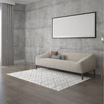 Load image into Gallery viewer, StyleWell Savannah Cream/Grey 6 ft. 7 in. x 9 ft. Indoor Area Rug