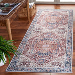 Load image into Gallery viewer, Safavieh Arizona Darina Red / Navy 2 ft. 6 in. x 8 ft. Indoor Machine Washable Runner