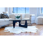 Charger l'image dans la visionneuse de galerie, Tapis d'intérieur en cuir de vache naturel Geneva, blanc cassé, 1,5 m x 2,1 m