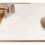 Load image into Gallery viewer, StyleWell Garden Maze Gray 5 ft. 3 in. x 7 ft. Indoor Area Rug