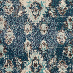 Charger l'image dans la visionneuse de galerie, Tapis rond Safavieh Monaco Moses bleu marine/bleu clair 90 cm x 90 cm