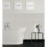 Charger l'image dans la visionneuse de galerie, Carrelage mural en céramique blanc brillant Modamo Santa Clara, 7,6 cm x 30,5 cm (6,24 pi²/caisse)