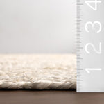 Load image into Gallery viewer, nuLOOM Hand Woven Rigo Jute Rug Off-White 2 ft. 3-inch x 4 ft. Indoor Oval Rug