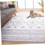 Charger l'image dans la visionneuse de galerie, Tapis de couloir d'intérieur lavable en machine Safavieh Arizona Blanca beige/anthracite 2 pi 6 po x 8 pi