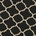 Load image into Gallery viewer, Safavieh Courtyard Sherry Black / Beige 6 ft. 7 in. x 6 ft. 7 in. Indoor/Outdoor Round Area Rug