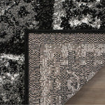 Charger l'image dans la visionneuse de galerie, Tapis d'intérieur carré Safavieh Adirondack Luther, noir/argent, 1,2 m x 1,2 m