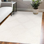 Load image into Gallery viewer, StyleWell Garden Maze Gray 5 ft. 3 in. x 7 ft. Indoor Area Rug