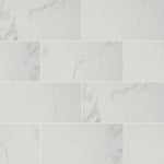 Charger l'image dans la visionneuse de galerie, Carreaux de porcelaine polie pour sol et mur, MSI Stone ULC Calacatta Gris, 24 po x 48 po (16 pi²/caisse)