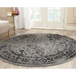 Charger l'image dans la visionneuse de galerie, Tapis d'intérieur rond Safavieh Adirondack Mackenzie gris/noir 1,8 m x 1,8 m