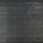 Load image into Gallery viewer, Merola Tile Chester Matte Nero 3 in. x 12 in. Ceramic Wall Tile (5.72 sq. ft./Case)