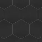 Charger l'image dans la visionneuse de galerie, Carreau de sol et de mur en porcelaine Merola Tile Apini Hex, noir mat, 9 po x 10,5 po (7,14 pi²/boîte)