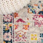 Charger l'image dans la visionneuse de galerie, Tapis persan bohème moderne à motif floral beige/multicolore JONATHAN Y 4 pi x 6 pi