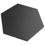 Charger l'image dans la visionneuse de galerie, Carreau de sol et de mur en porcelaine Merola Tile Apini Hex, noir mat, 9 po x 10,5 po (7,14 pi²/boîte)